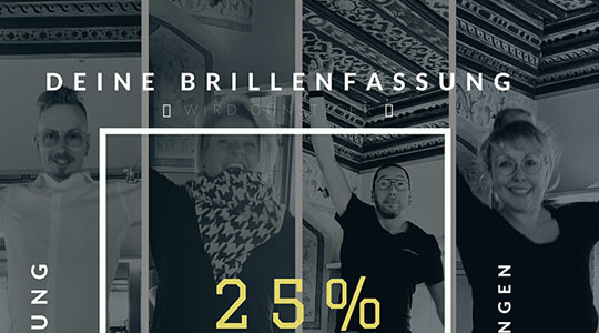 25% auf Brillenfassungen*